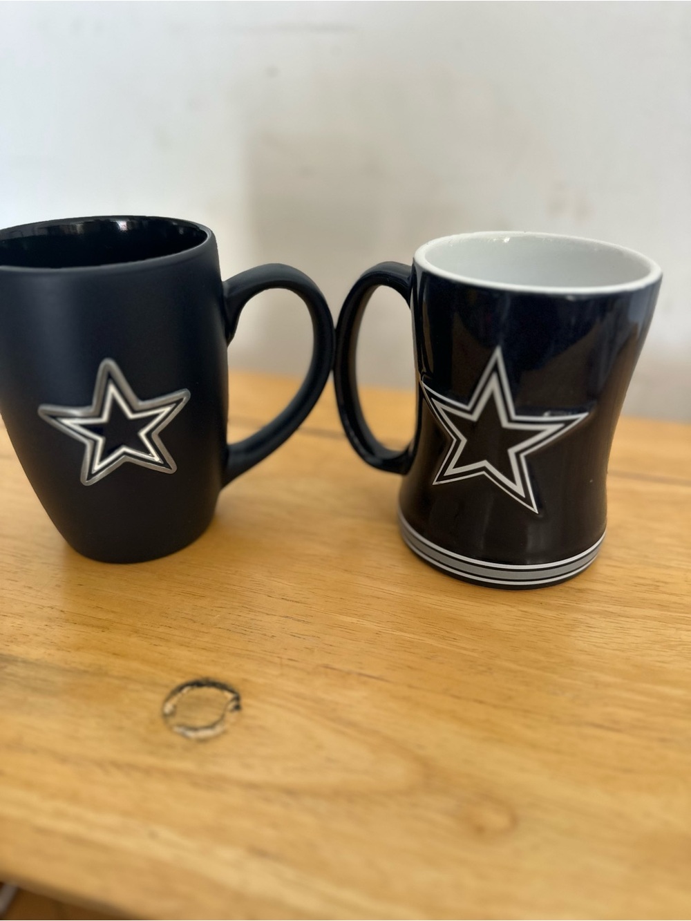 Black Star Ceramic Mug Set - Two-Piece